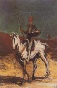 Honore  Daumier Don Quixote and Sancho Pansa Spain oil painting artist